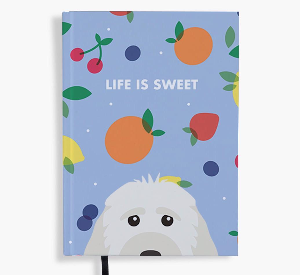 Life Is Sweet: Personalized {breedFullName} Notebook