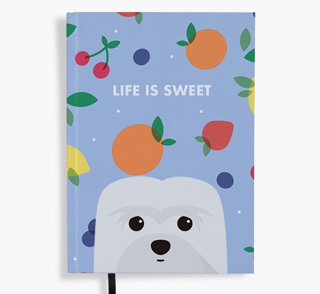 Life Is Sweet: Personalized {breedFullName} Notebook