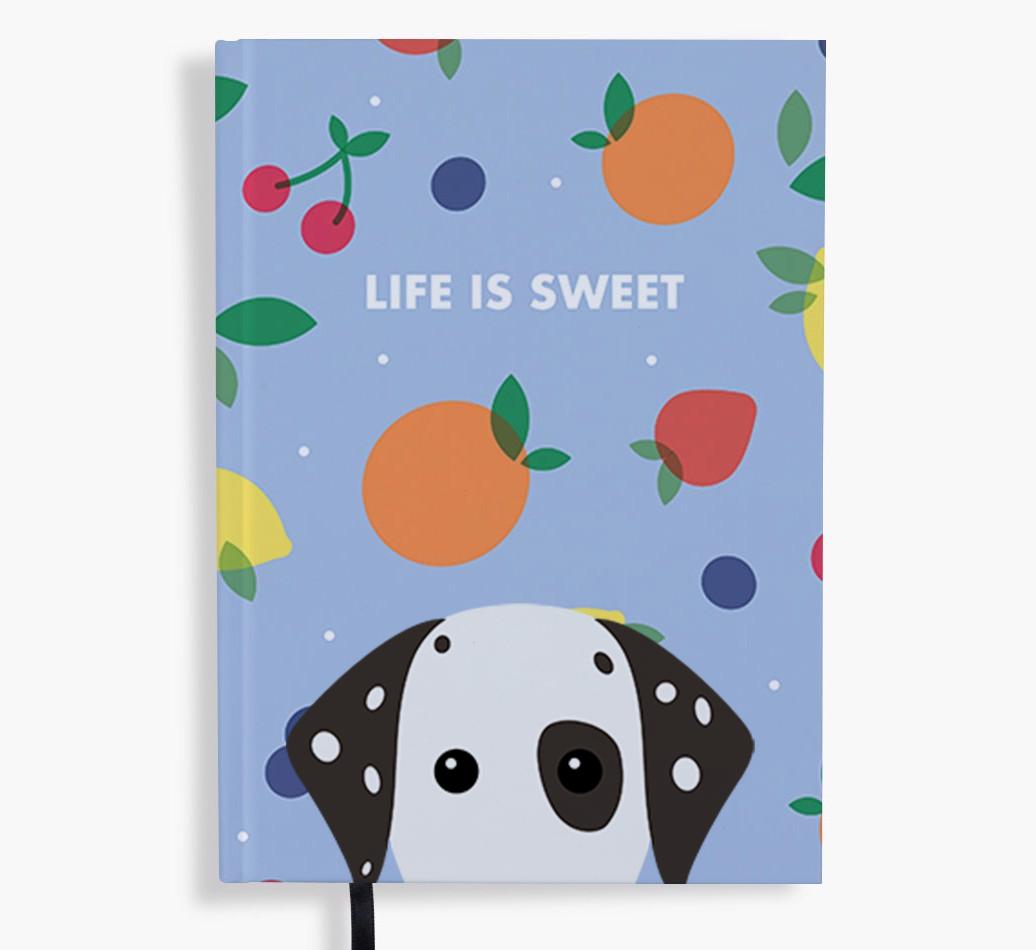 Life Is Sweet: Personalized {breedFullName} Notebook