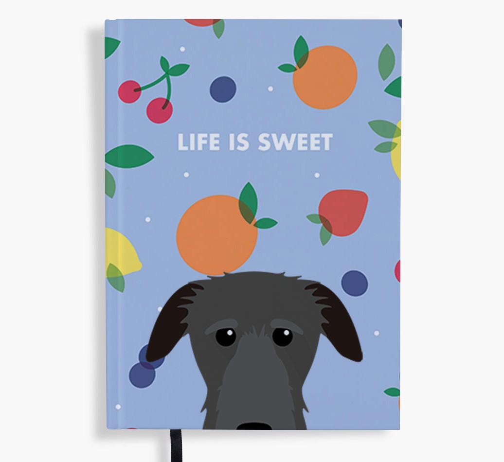 Life Is Sweet: Personalized {breedFullName} Notebook