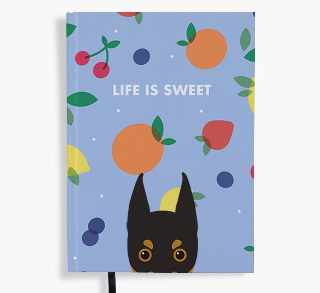 Life Is Sweet: Personalized {breedFullName} Notebook