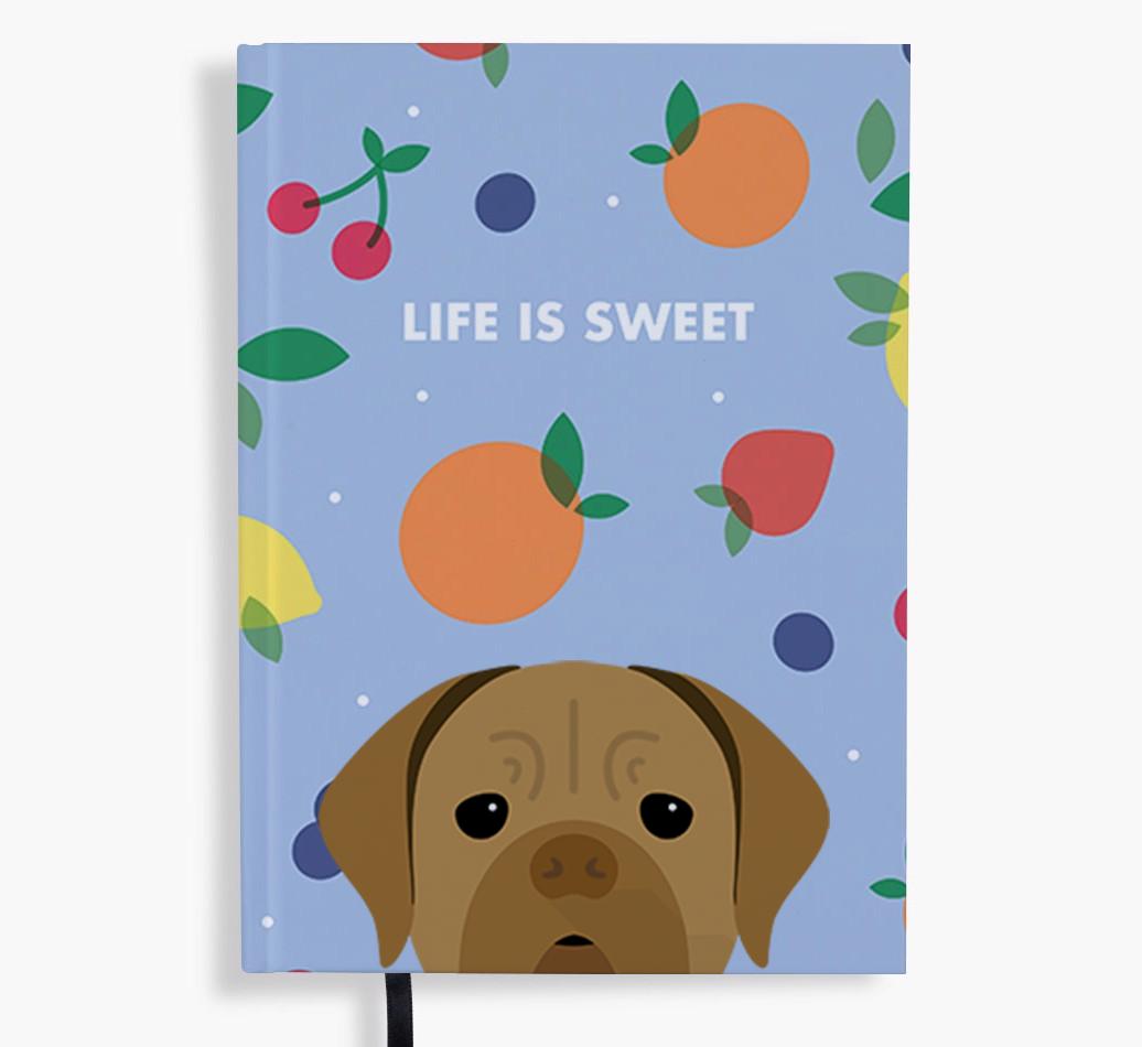 Life Is Sweet: Personalized {breedFullName} Notebook