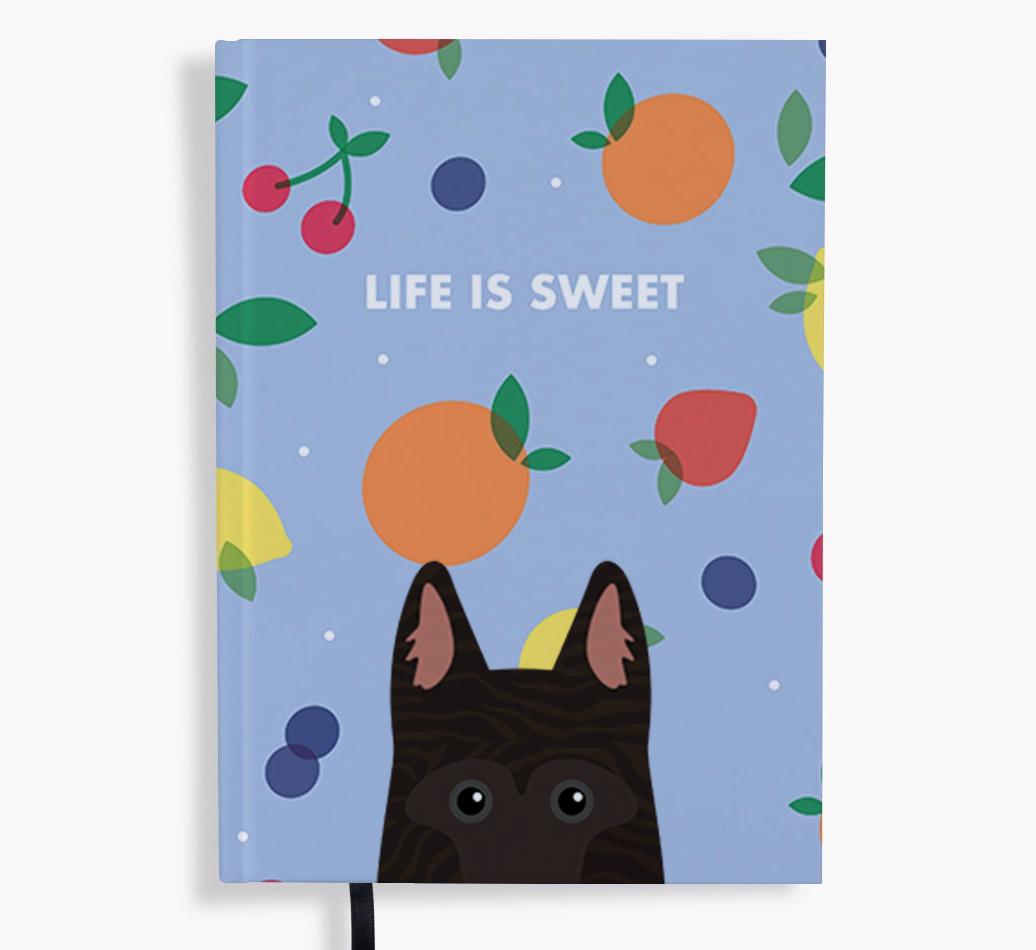 Life Is Sweet: Personalized {breedFullName} Notebook