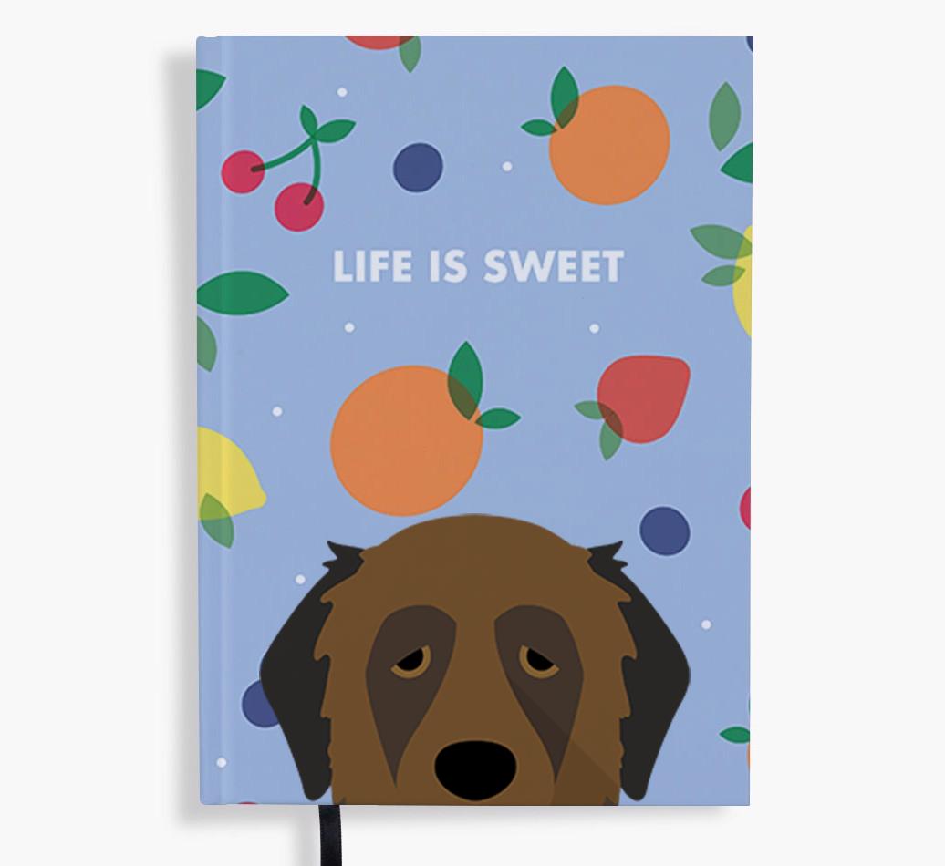 Life Is Sweet: Personalized {breedFullName} Notebook