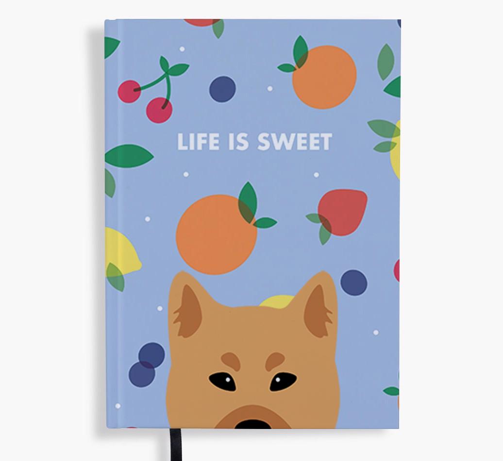 Life Is Sweet: Personalized {breedFullName} Notebook