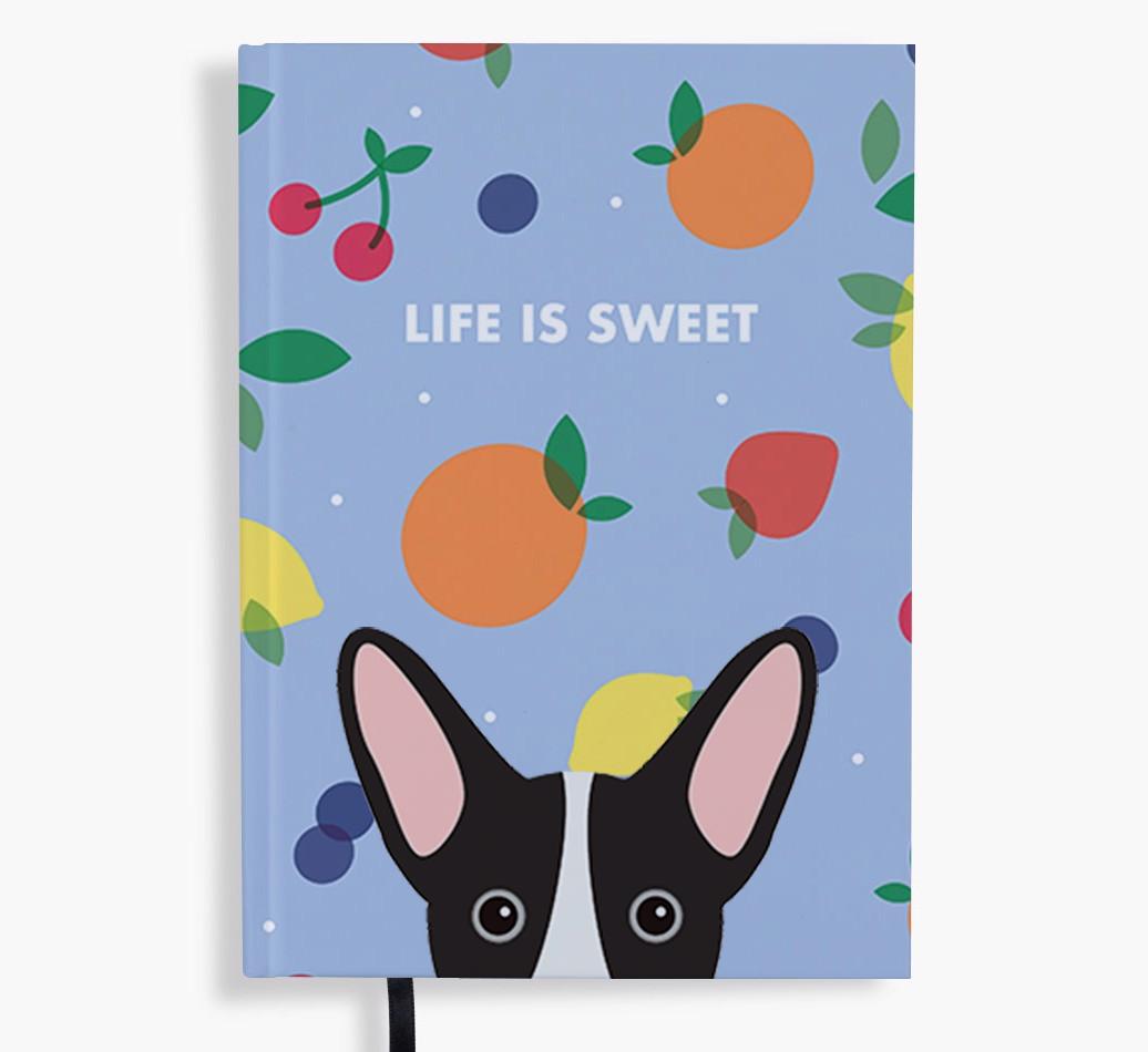 Life Is Sweet: Personalized {breedFullName} Notebook