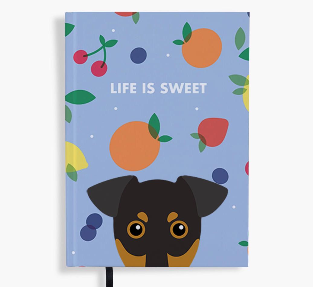 Life Is Sweet: Personalized {breedFullName} Notebook