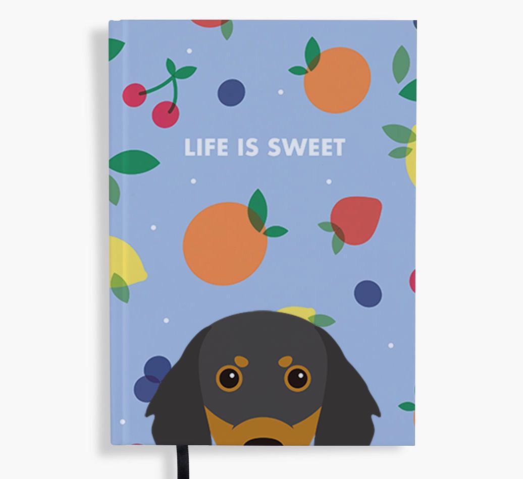Life Is Sweet: Personalized {breedFullName} Notebook