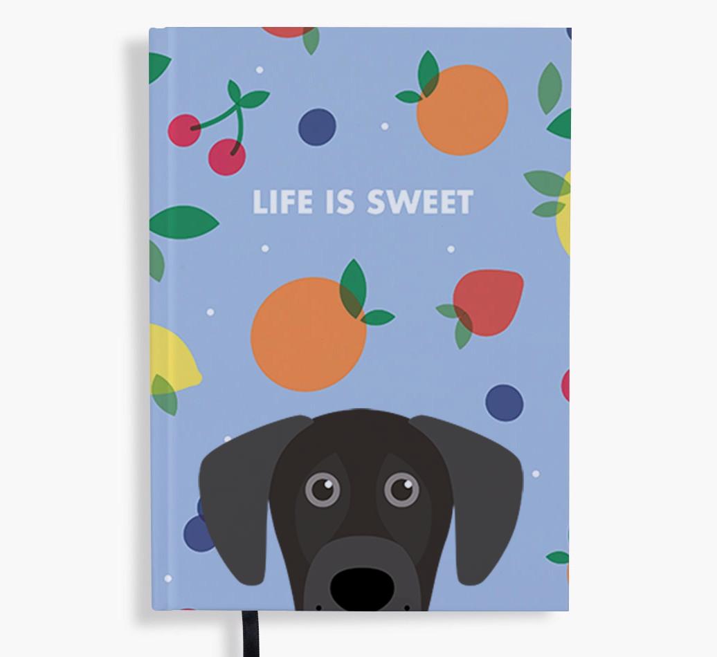Life Is Sweet: Personalized {breedFullName} Notebook