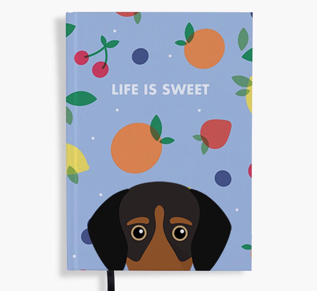 Life Is Sweet: Personalized {breedFullName} Notebook