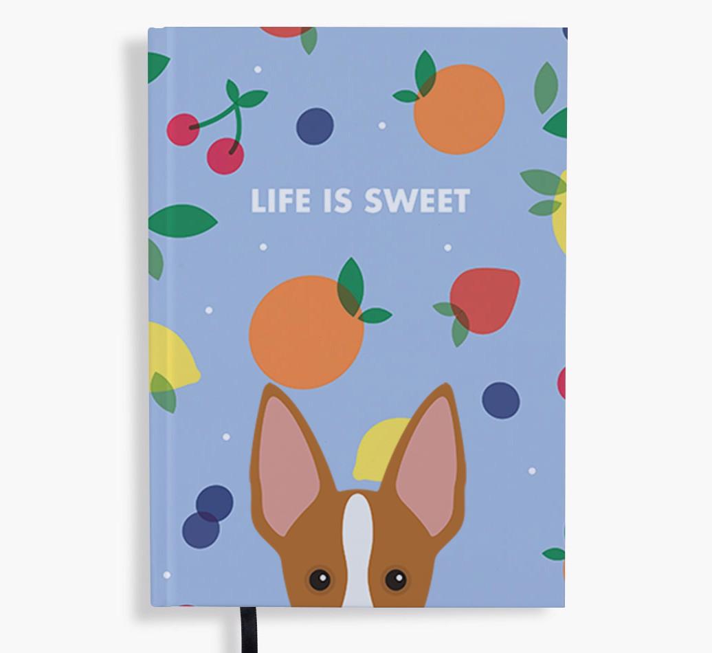 Life Is Sweet: Personalized {breedFullName} Notebook