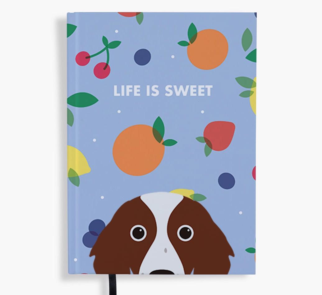 Life Is Sweet: Personalized {breedFullName} Notebook