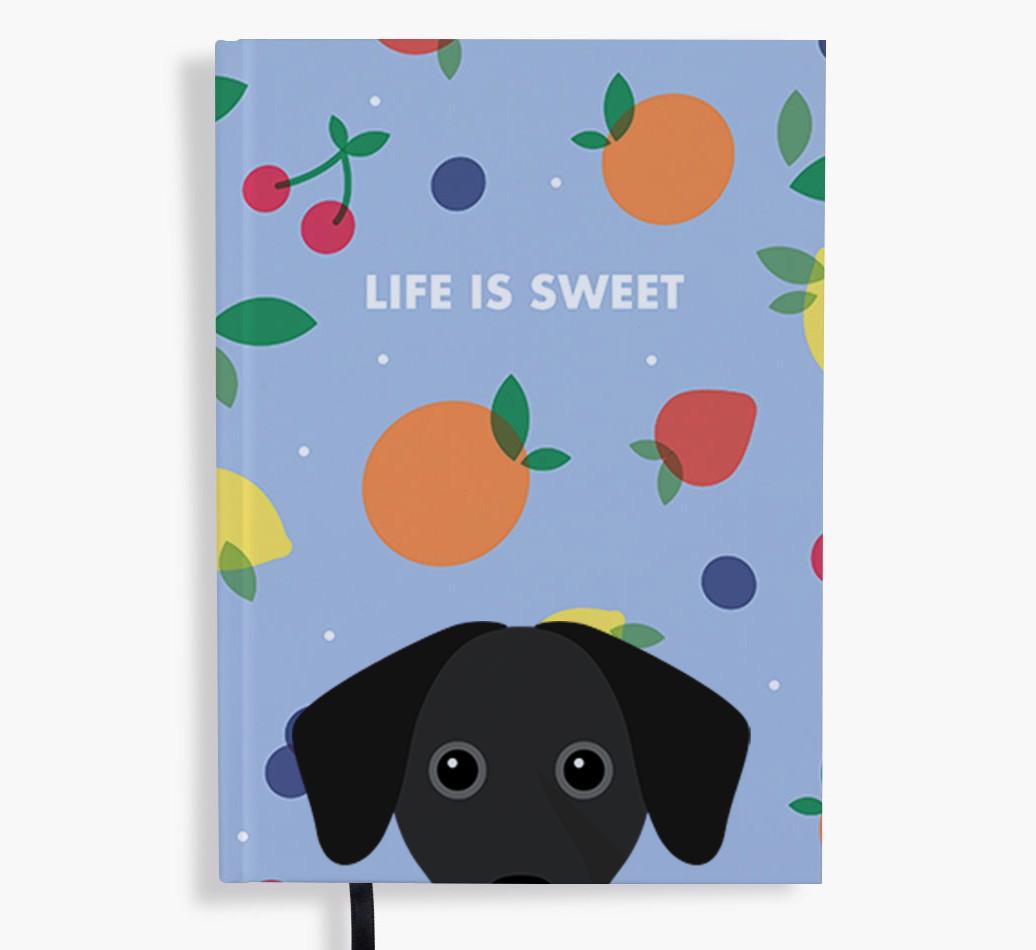Life Is Sweet: Personalized {breedFullName} Notebook