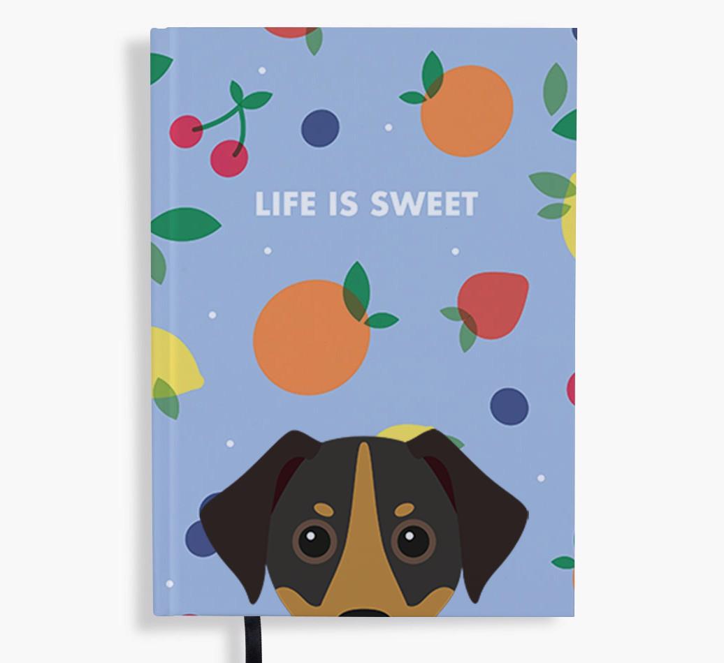 Life Is Sweet: Personalized {breedFullName} Notebook