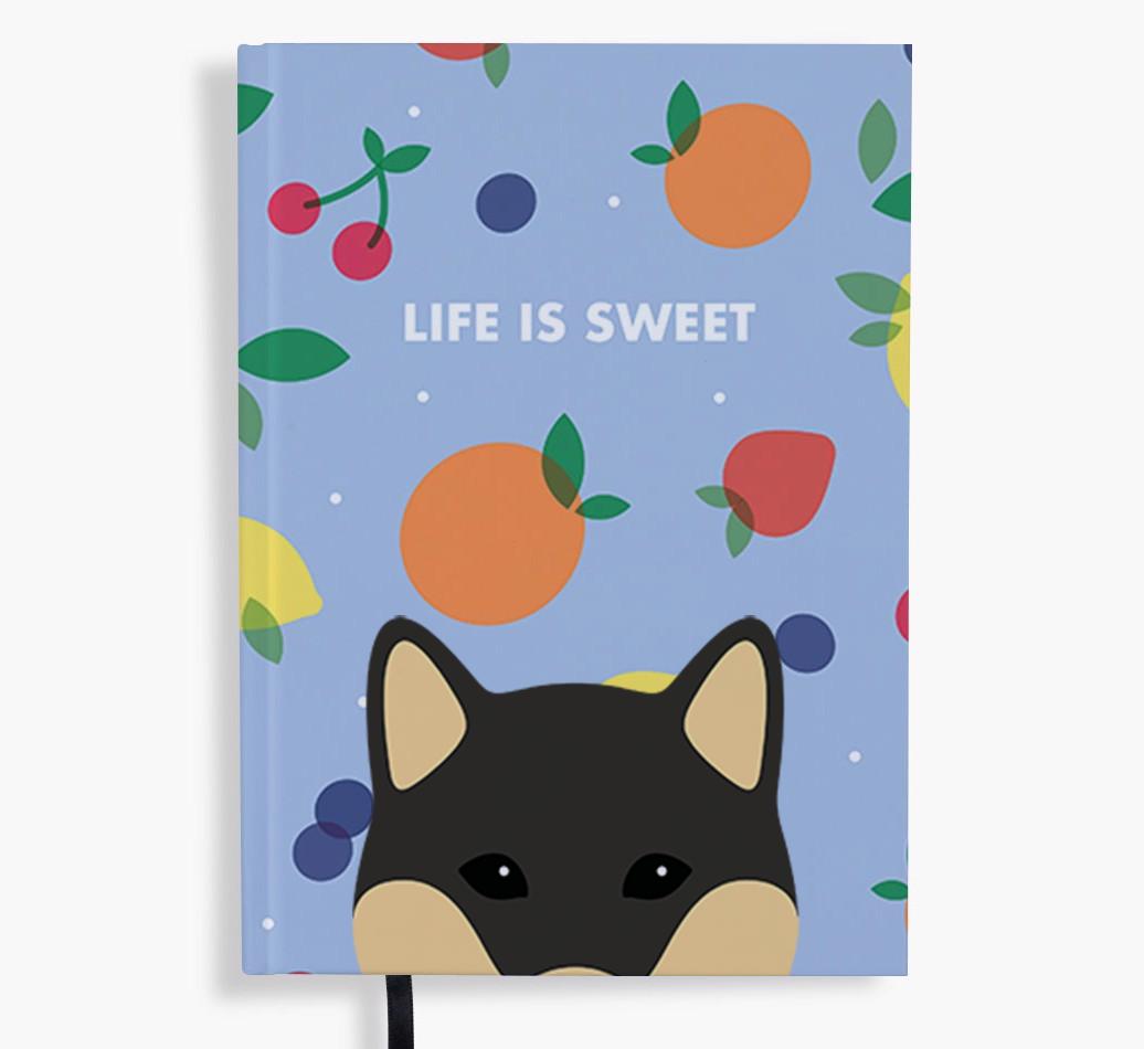 Life Is Sweet: Personalized {breedFullName} Notebook