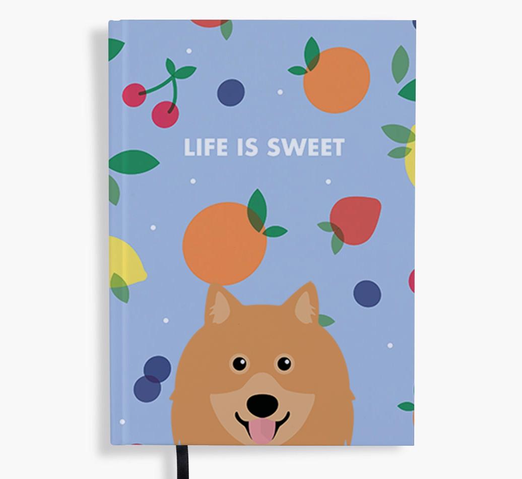Life Is Sweet: Personalized {breedFullName} Notebook