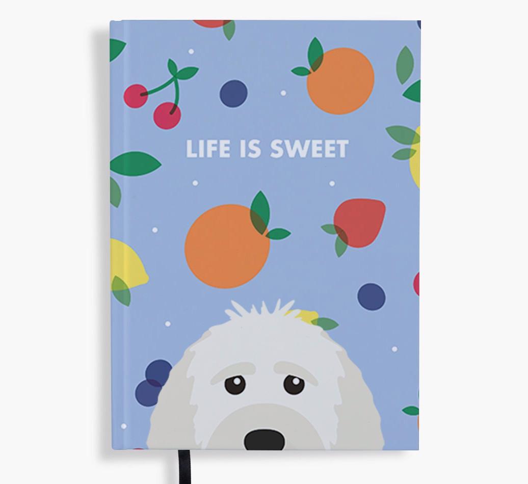 Life Is Sweet: Personalized {breedFullName} Notebook