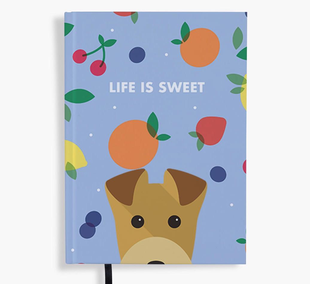 Life Is Sweet: Personalized {breedFullName} Notebook