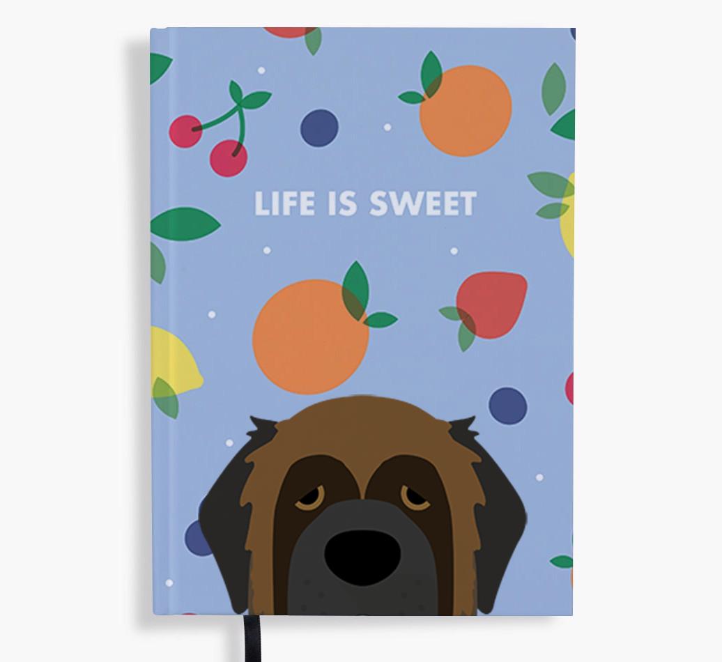 Life Is Sweet: Personalized {breedFullName} Notebook