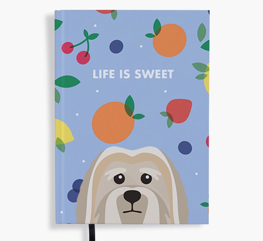 Life Is Sweet: Personalized {breedFullName} Notebook