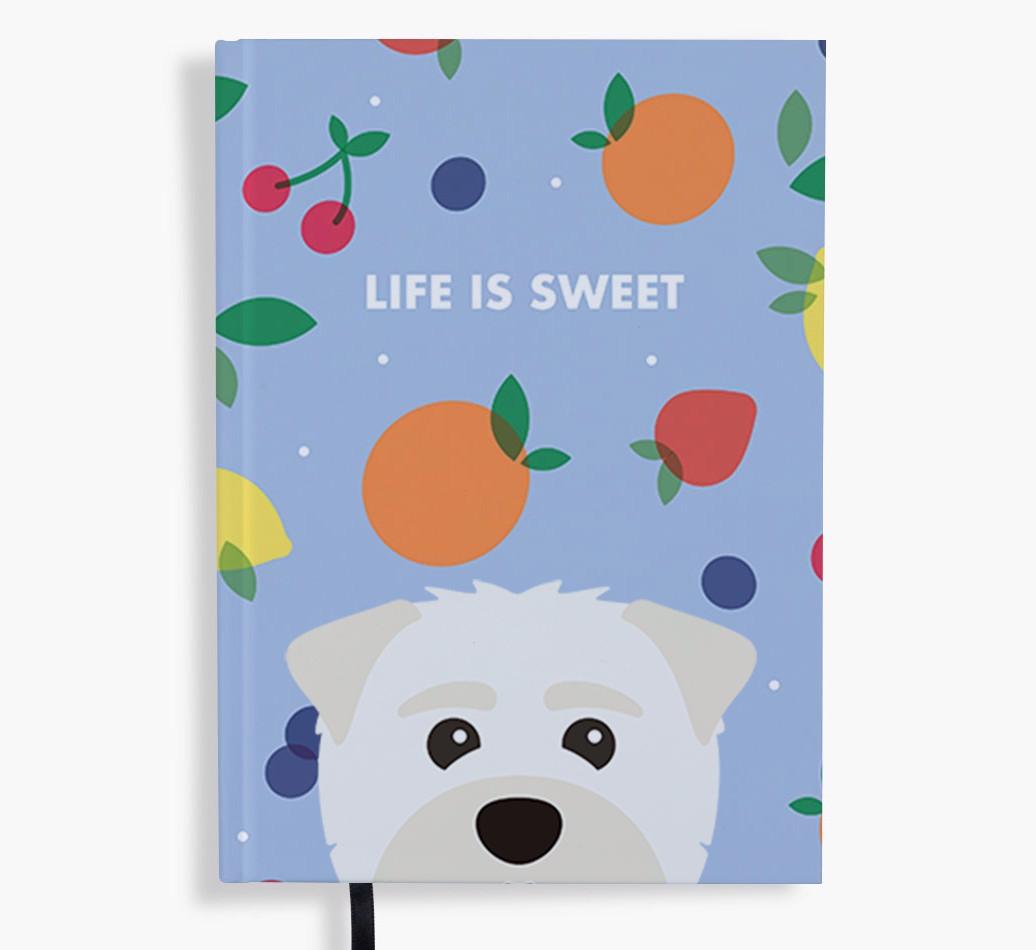 Life Is Sweet: Personalized {breedFullName} Notebook