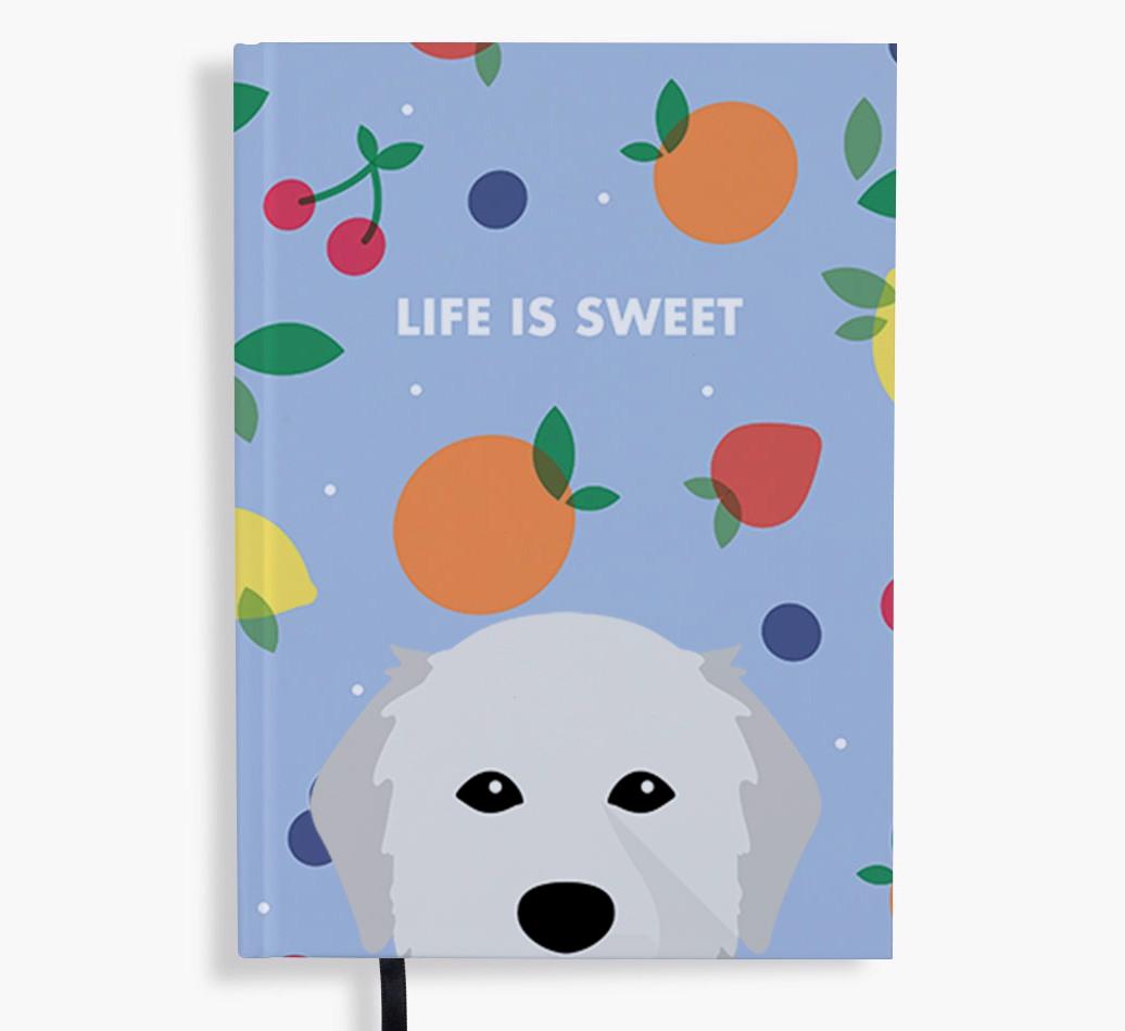Life Is Sweet: Personalized {breedFullName} Notebook