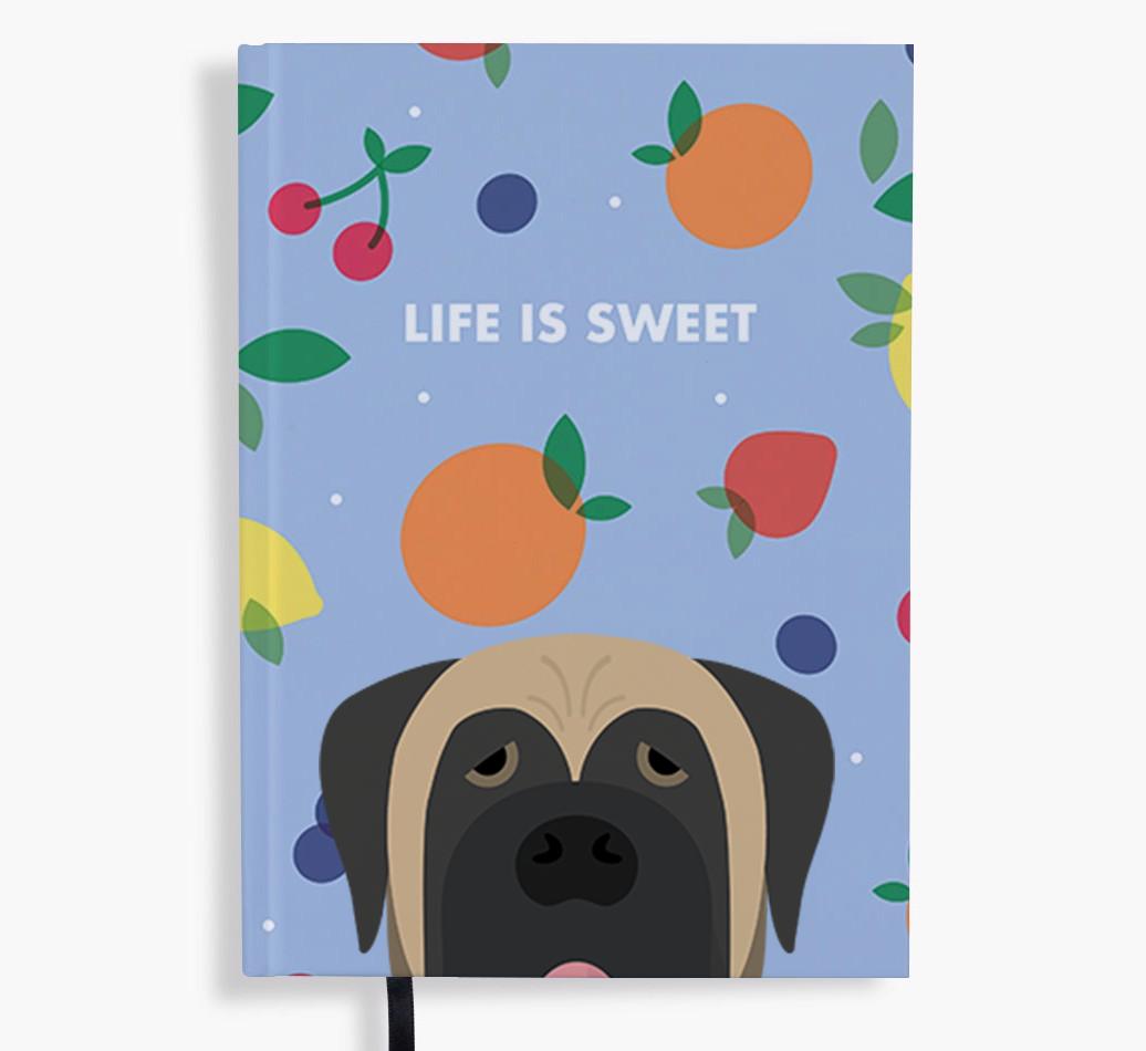 Life Is Sweet: Personalized {breedFullName} Notebook