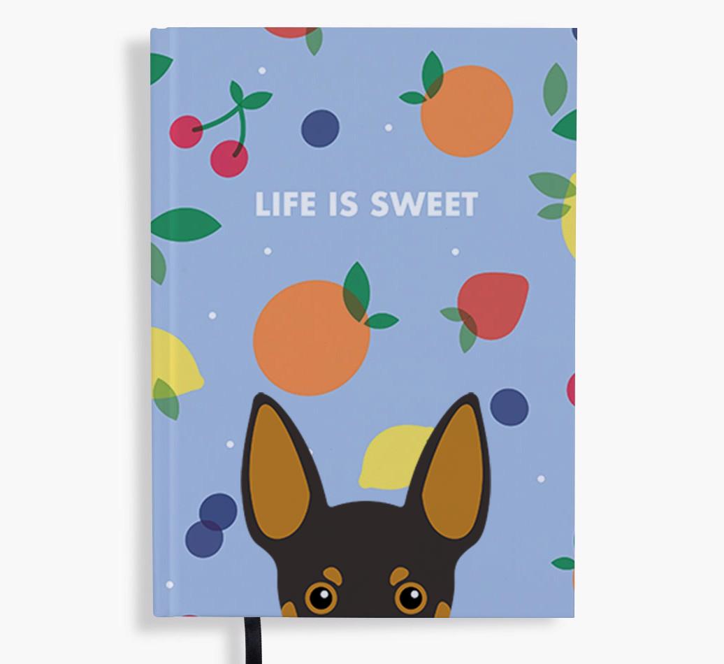 Life Is Sweet: Personalized {breedFullName} Notebook