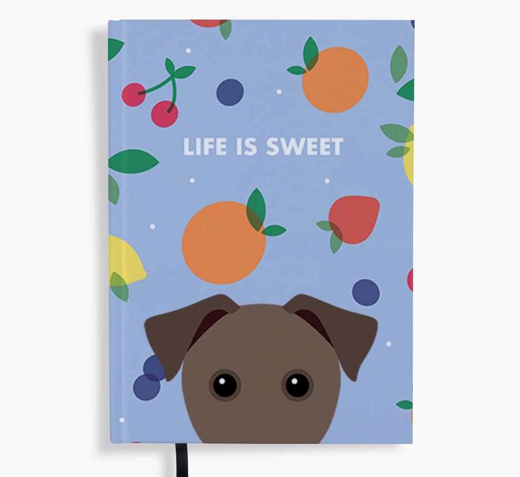 Life Is Sweet: Personalized {breedFullName} Notebook