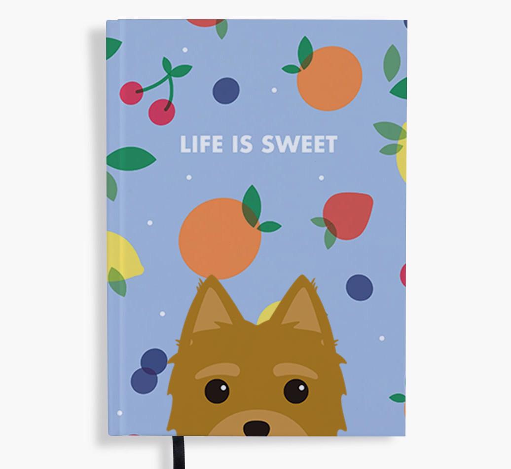 Life Is Sweet: Personalized {breedFullName} Notebook