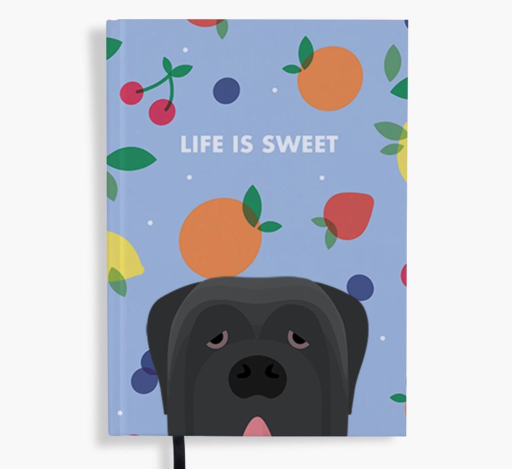 Life Is Sweet: Personalized {breedFullName} Notebook