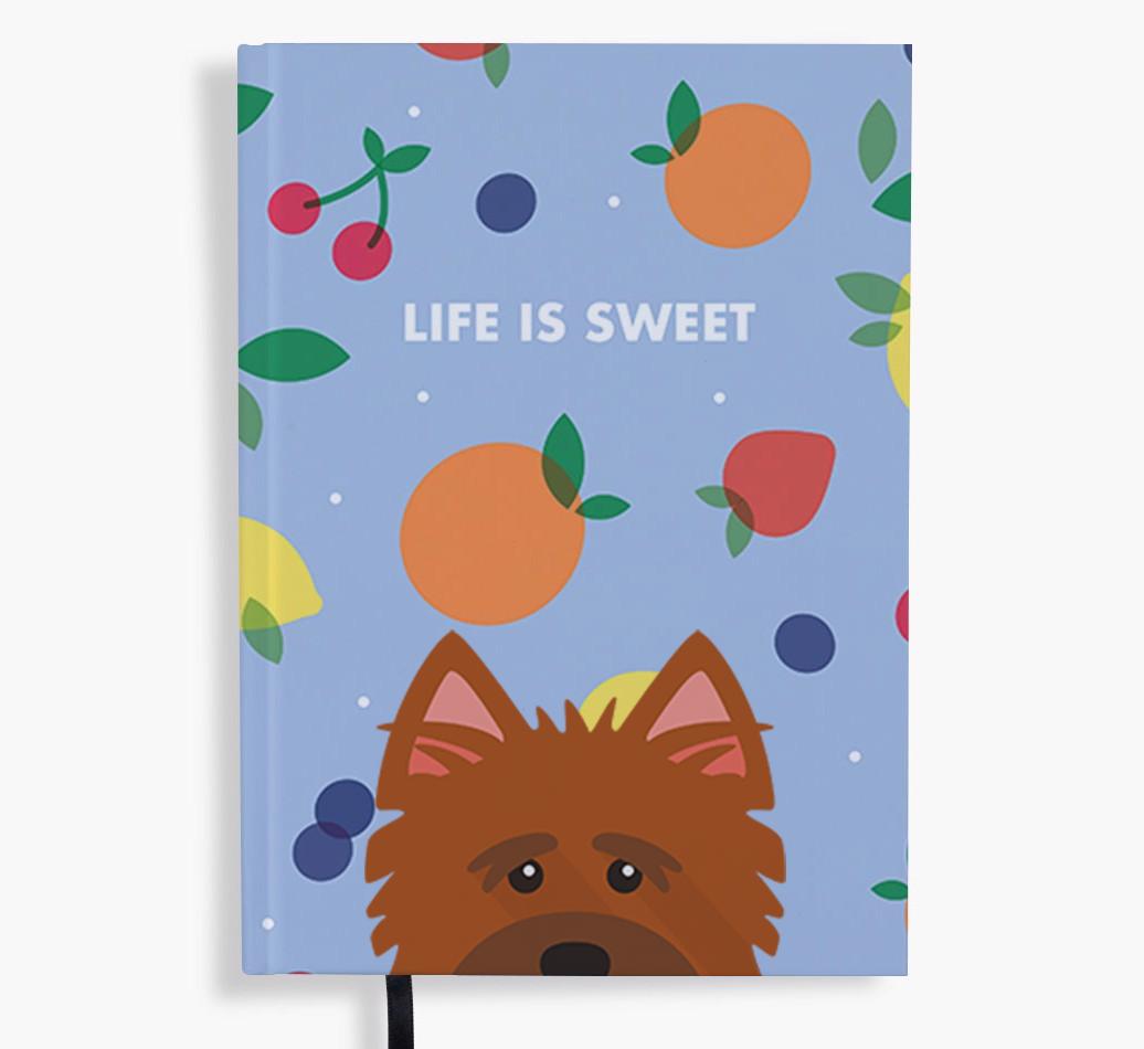 Life Is Sweet: Personalized {breedFullName} Notebook