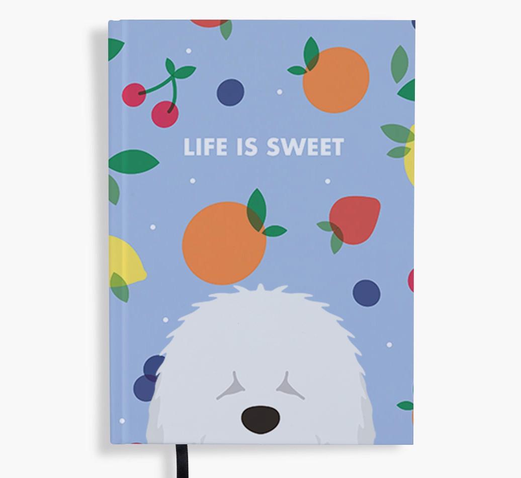 Life Is Sweet: Personalized {breedFullName} Notebook