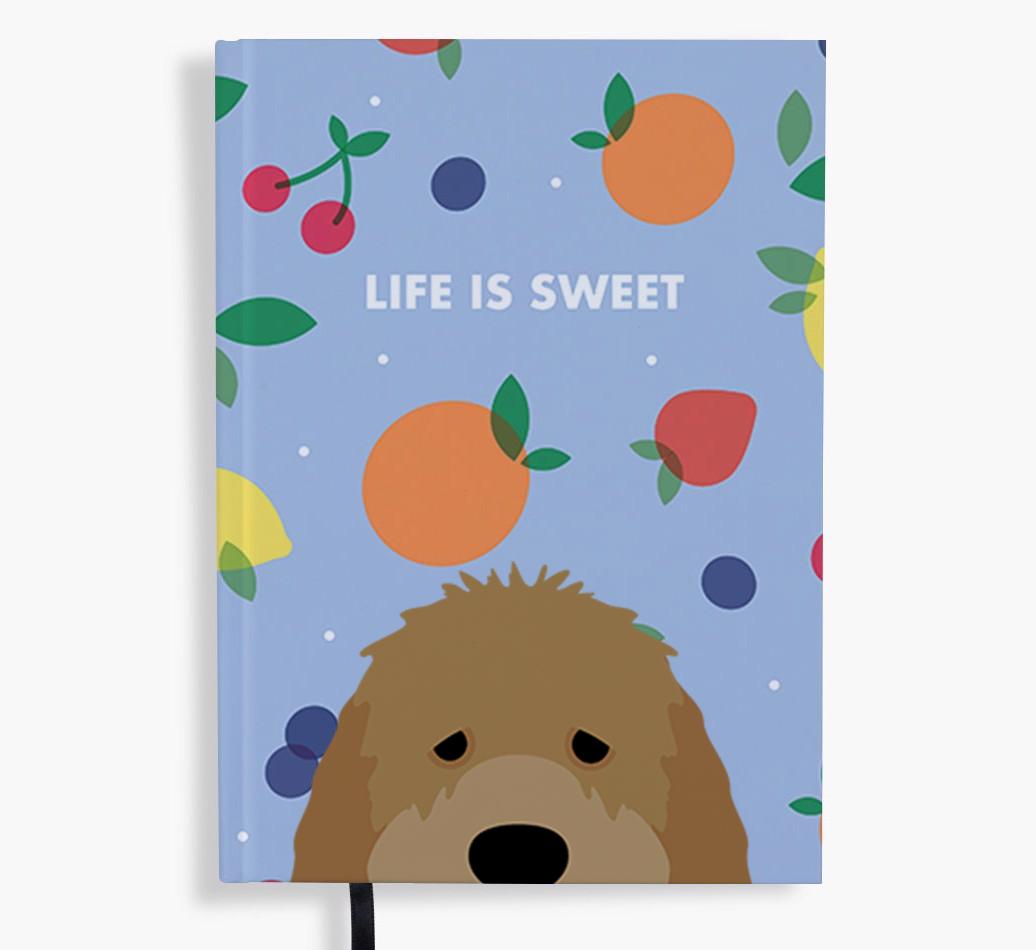 Life Is Sweet: Personalized {breedFullName} Notebook