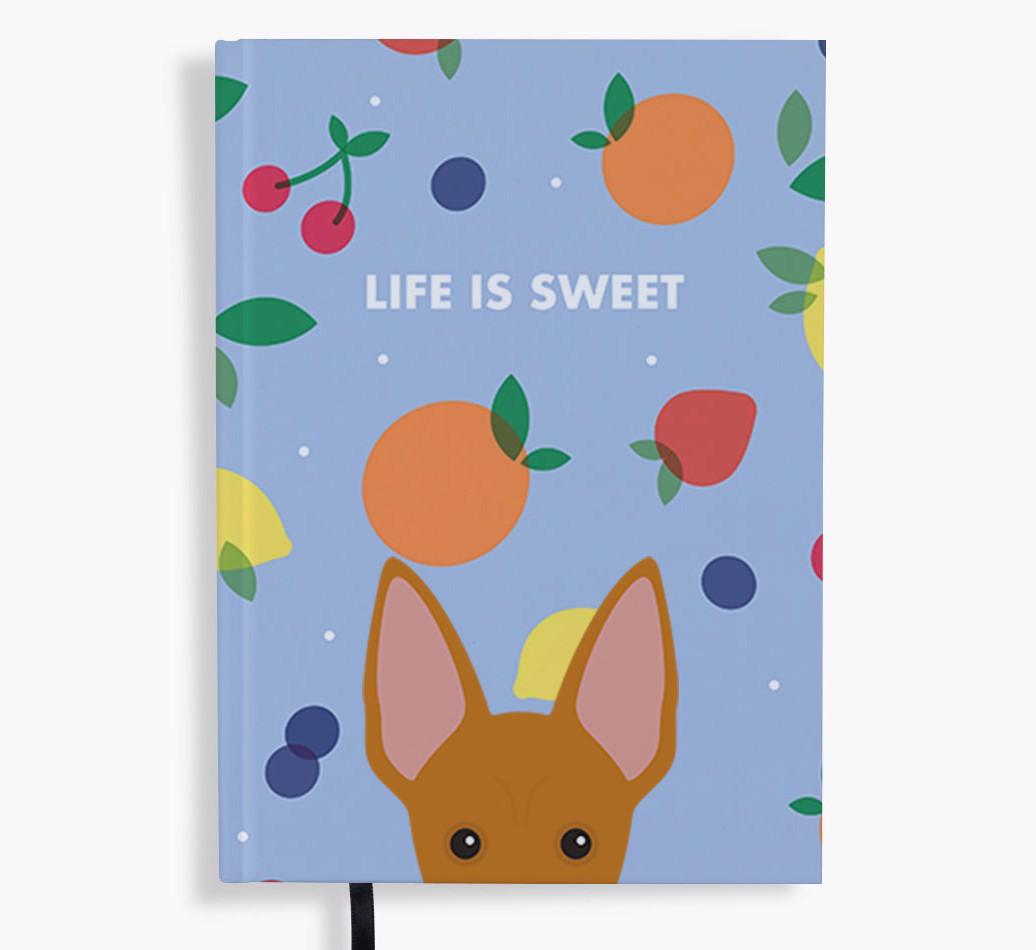 Life Is Sweet: Personalised {breedFullName} Notebook