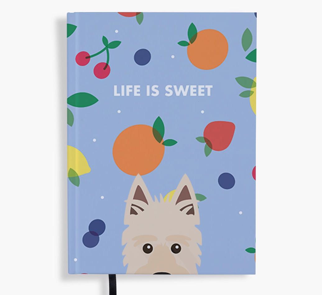 Life Is Sweet: Personalized {breedFullName} Notebook