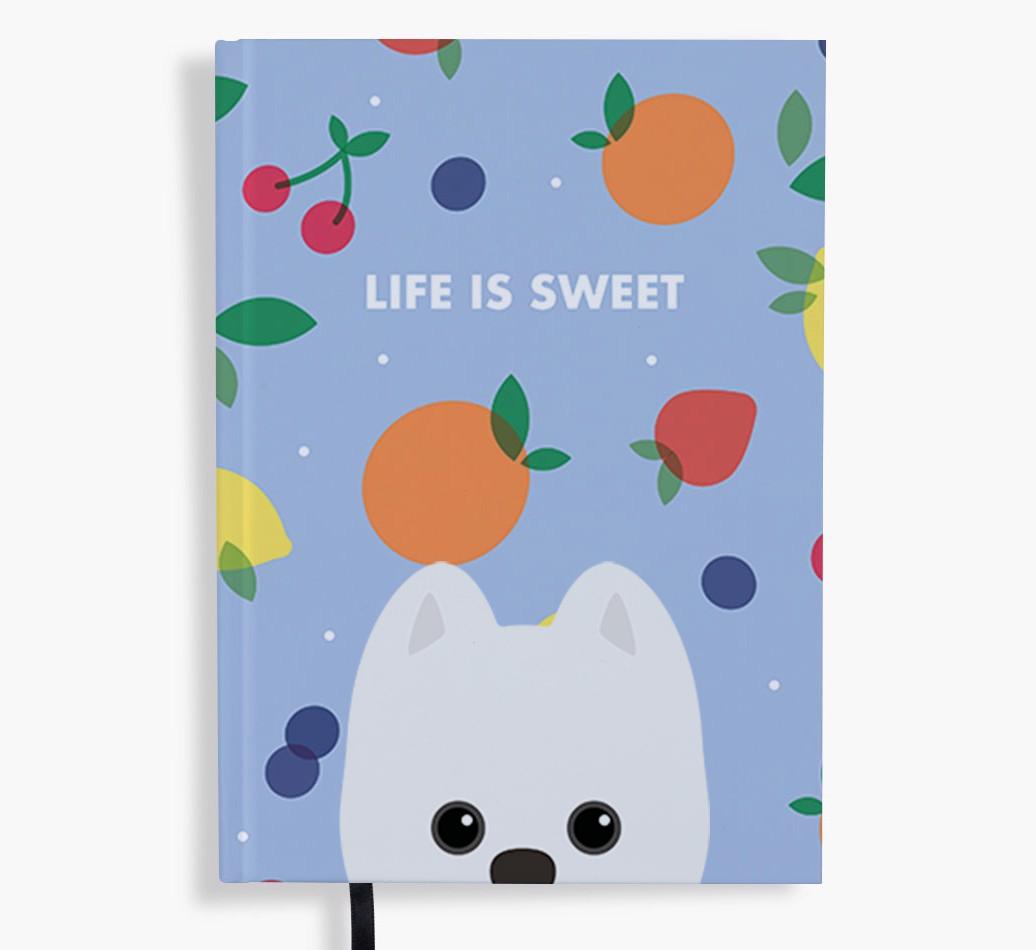 Life Is Sweet: Personalized {breedFullName} Notebook