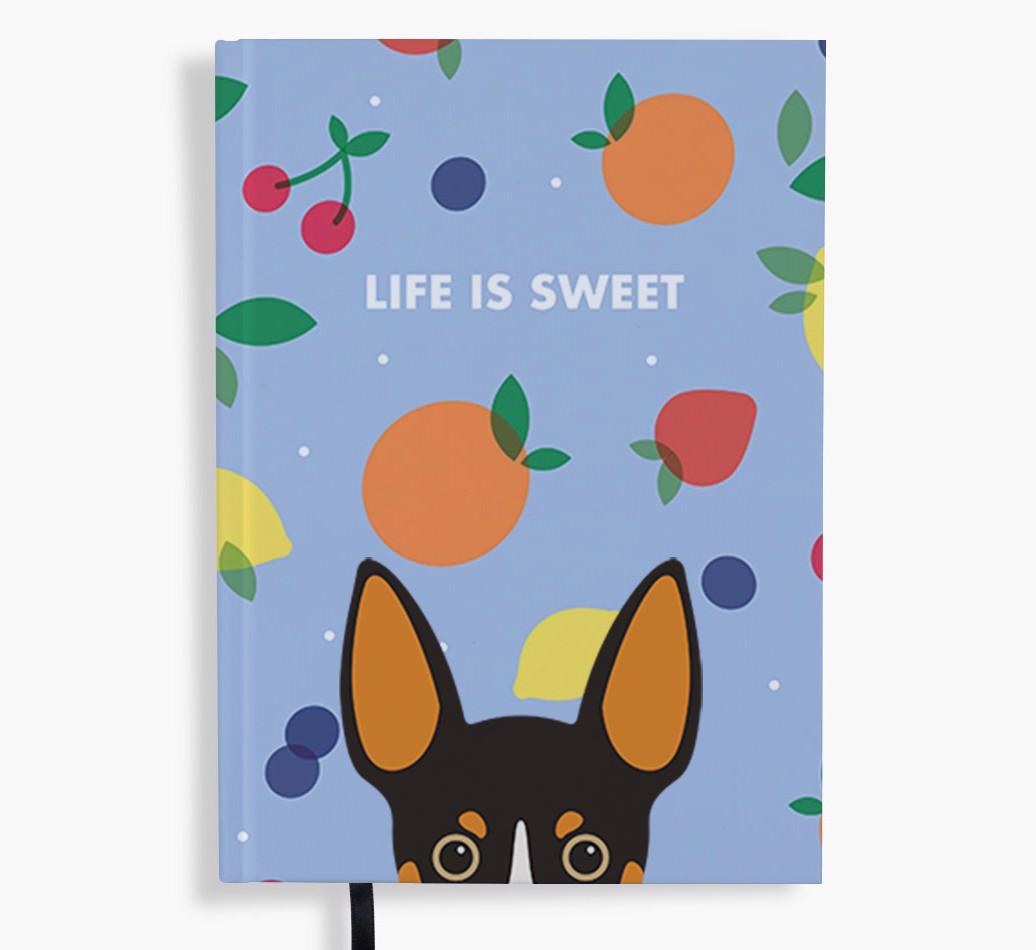 Life Is Sweet: Personalized {breedFullName} Notebook