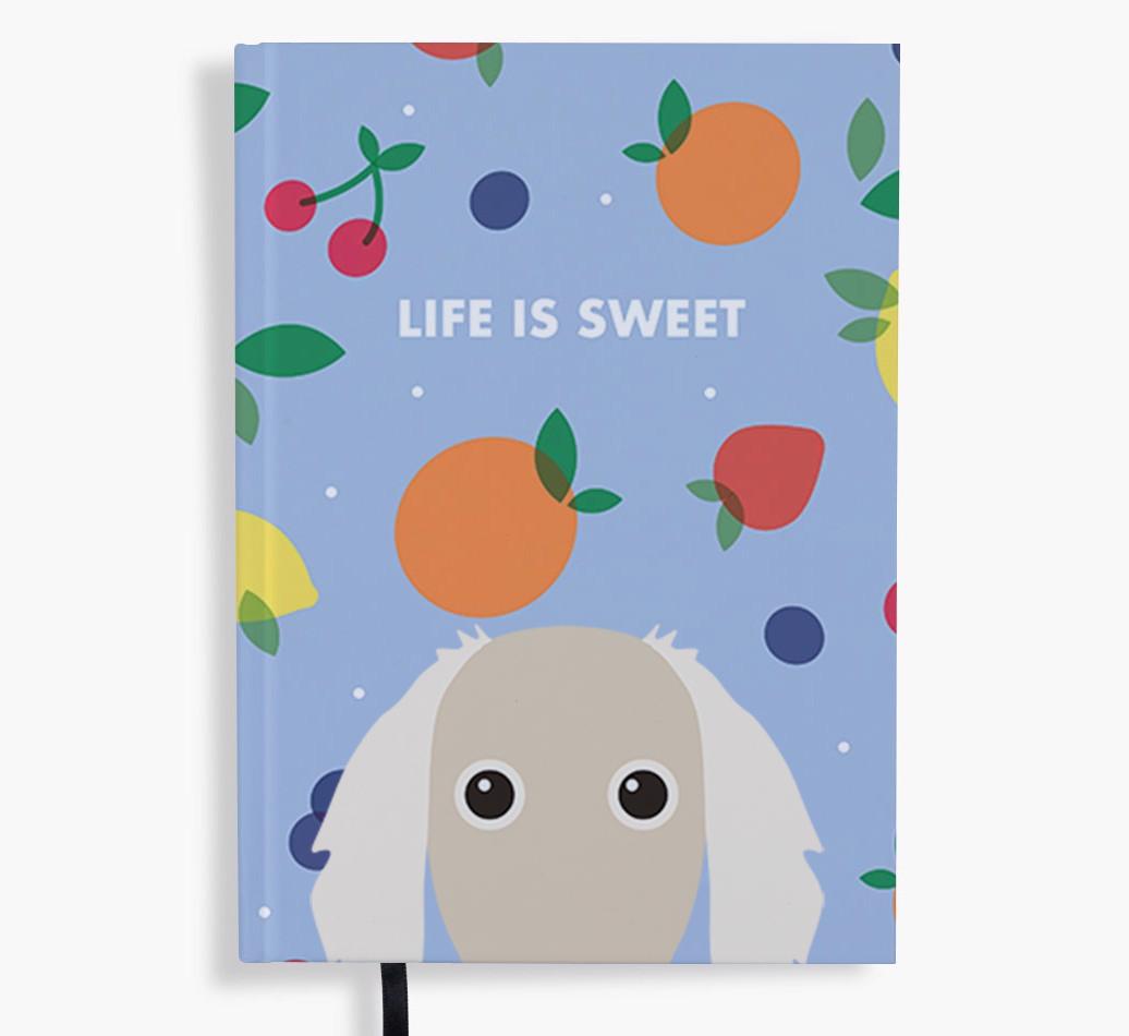 Life Is Sweet: Personalized {breedFullName} Notebook