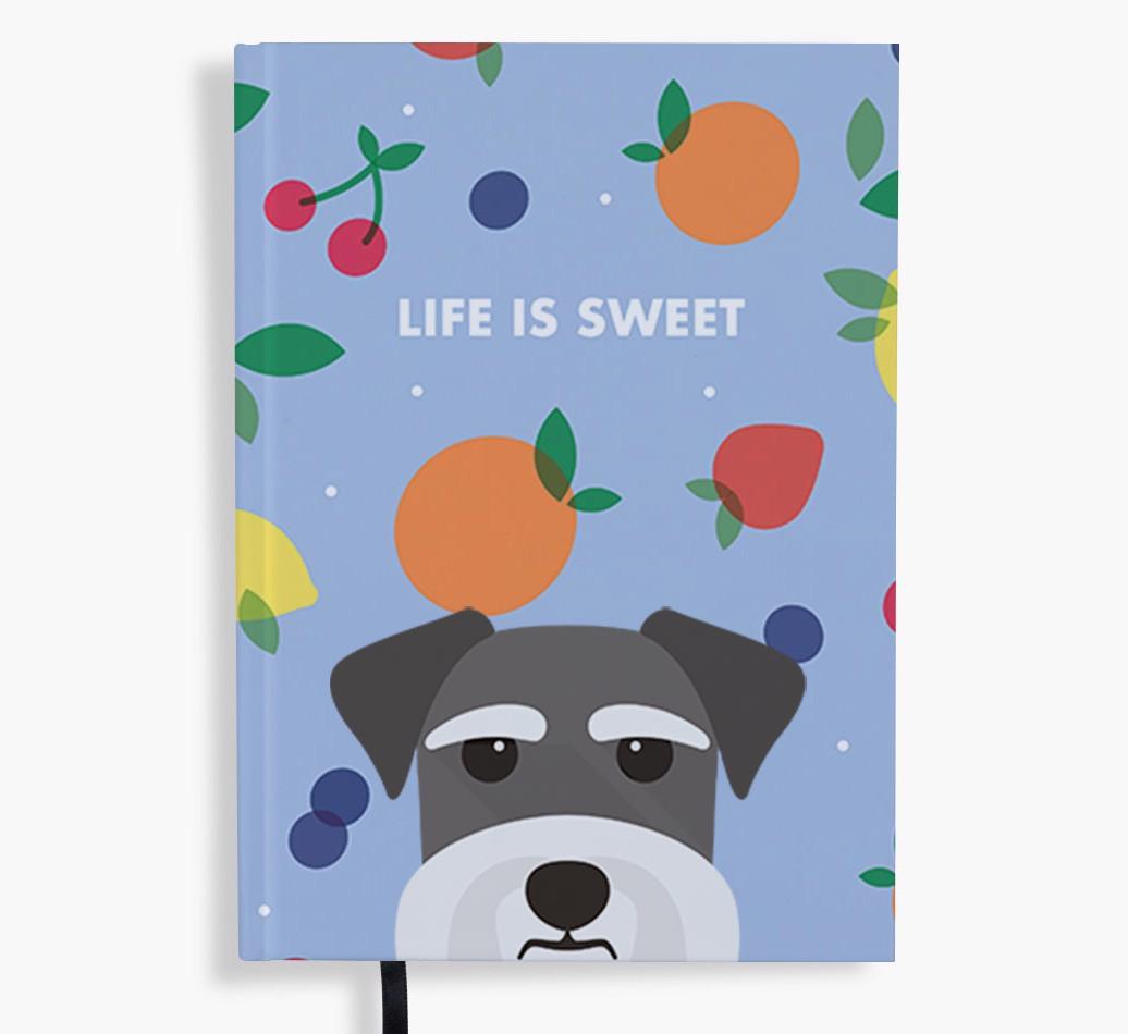 Life Is Sweet: Personalized {breedFullName} Notebook