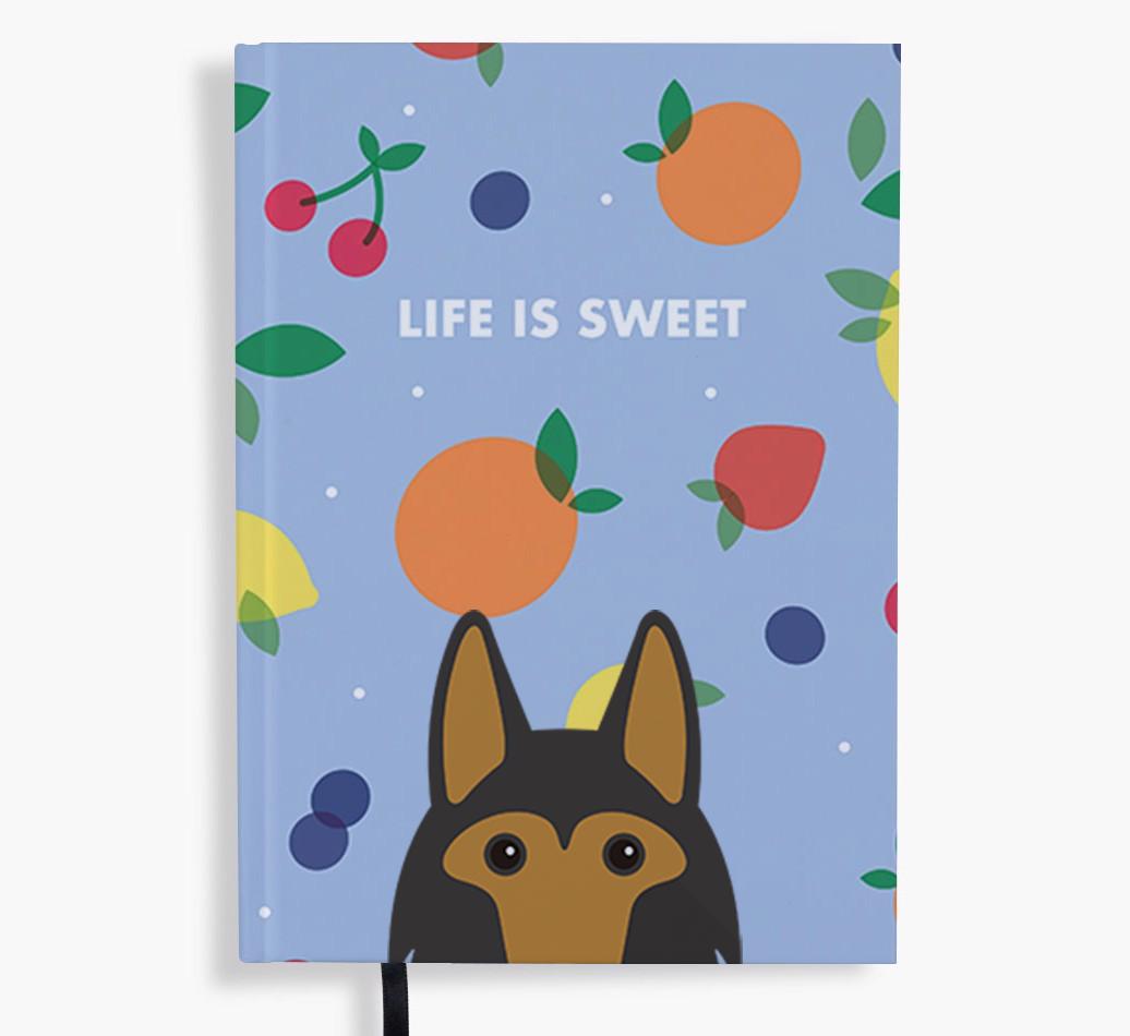 Life Is Sweet: Personalized {breedFullName} Notebook