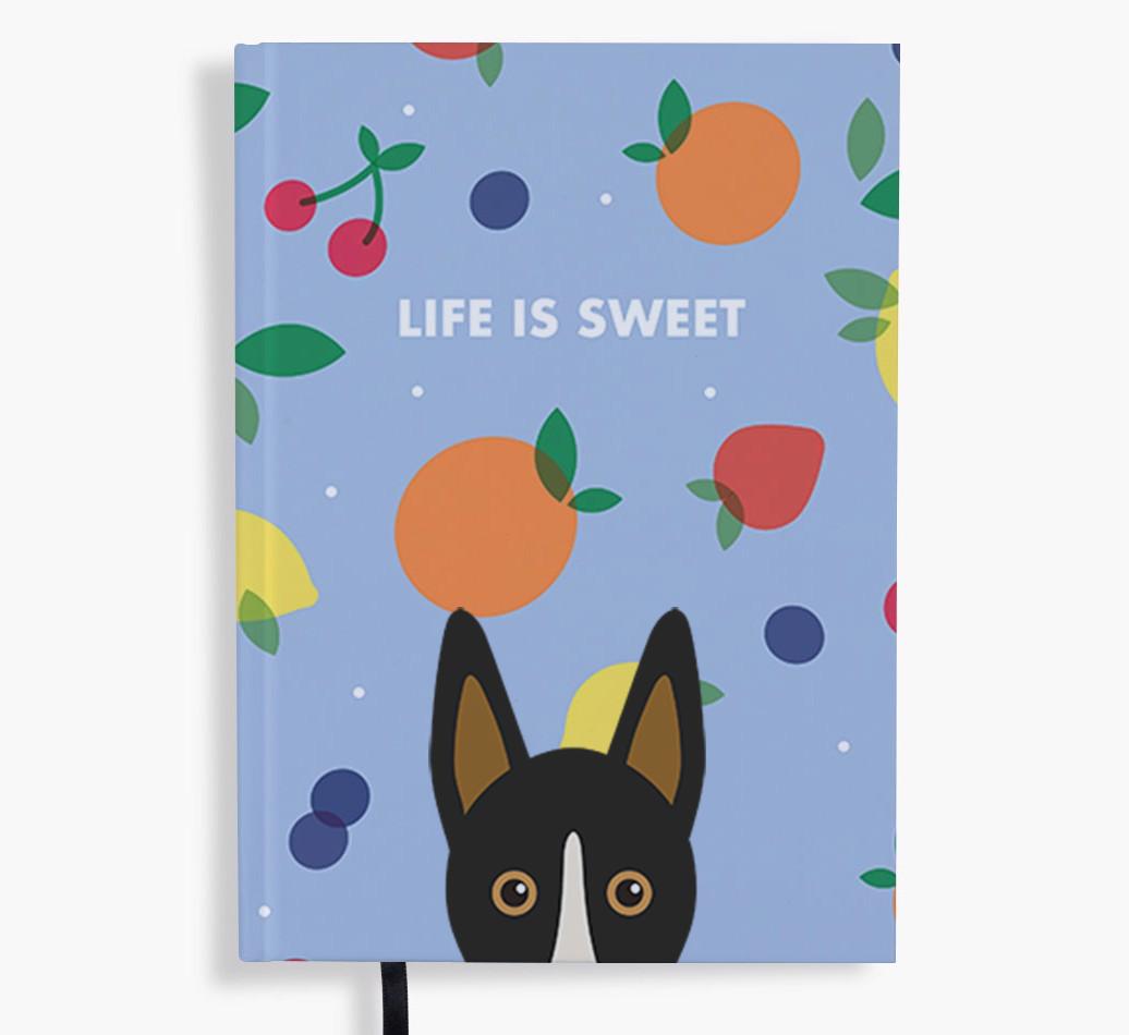 Life Is Sweet: Personalized {breedFullName} Notebook