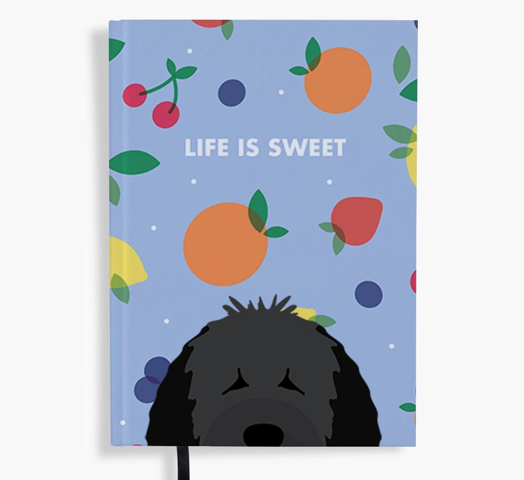 Life Is Sweet: Personalized {breedFullName} Notebook