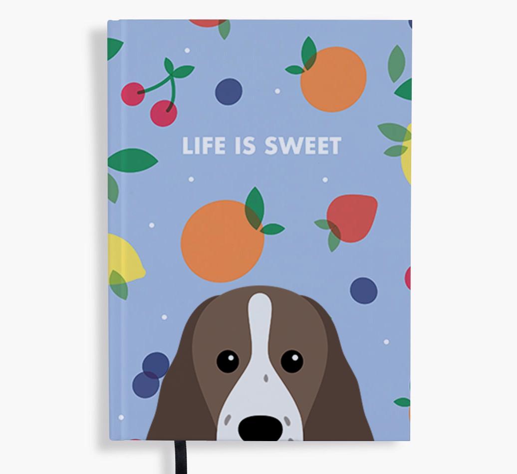 Life Is Sweet: Personalized {breedFullName} Notebook