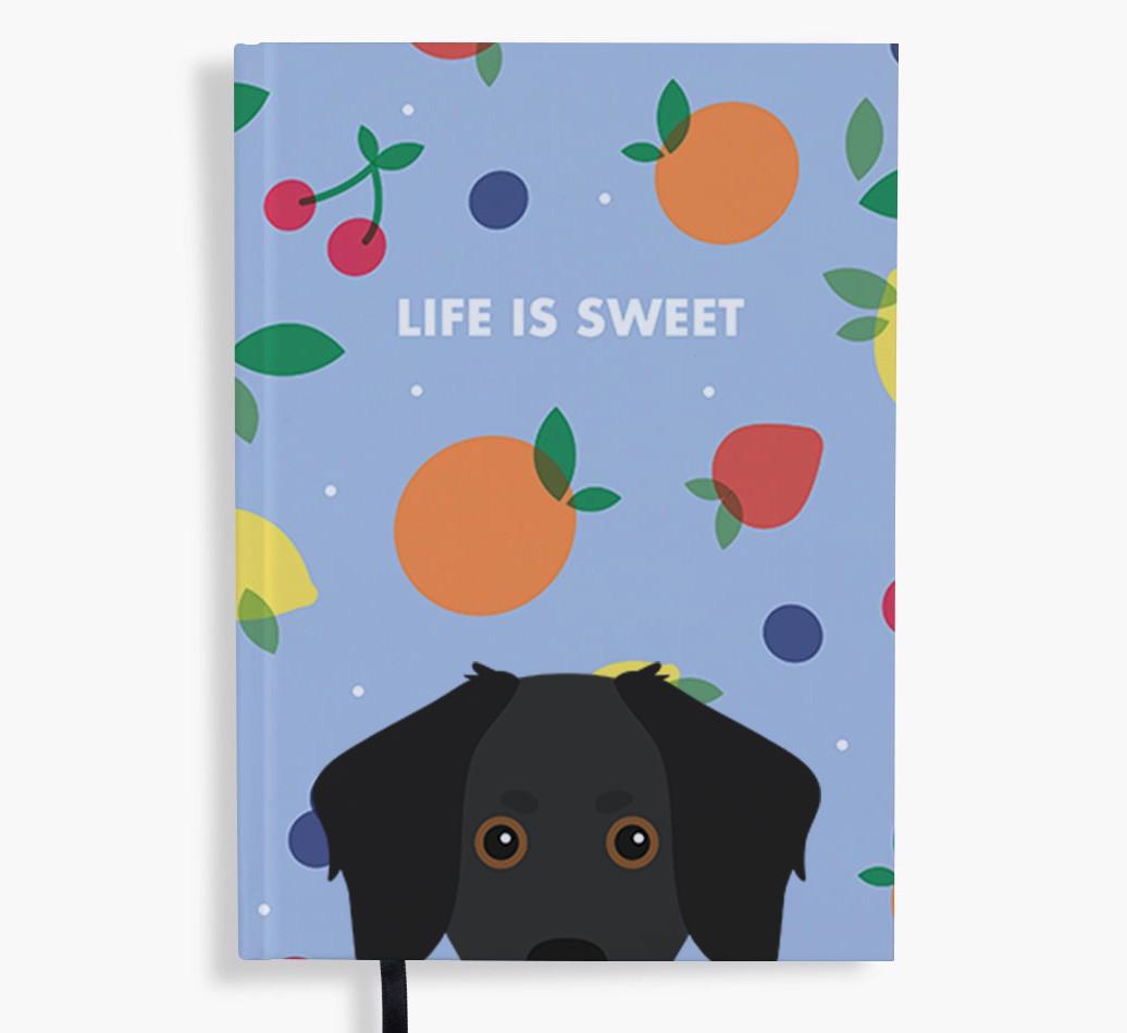 Life Is Sweet: Personalized {breedFullName} Notebook