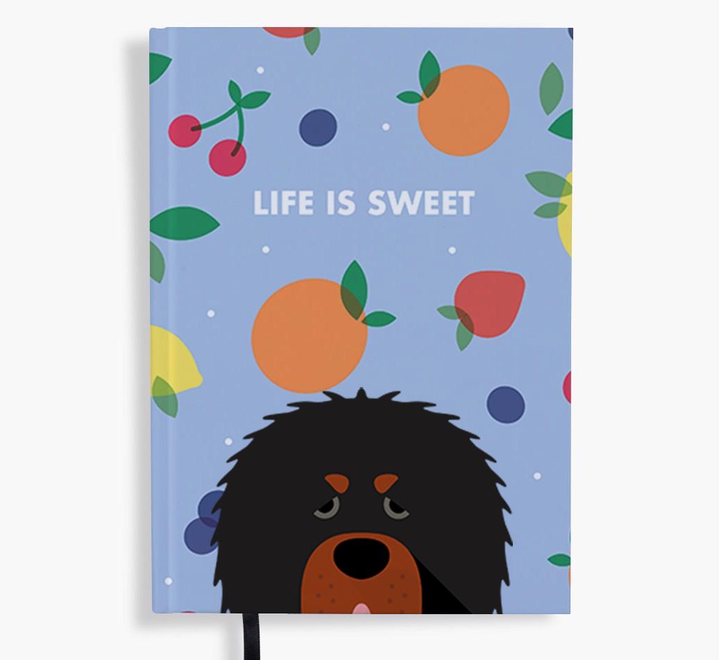 Life Is Sweet: Personalized {breedFullName} Notebook