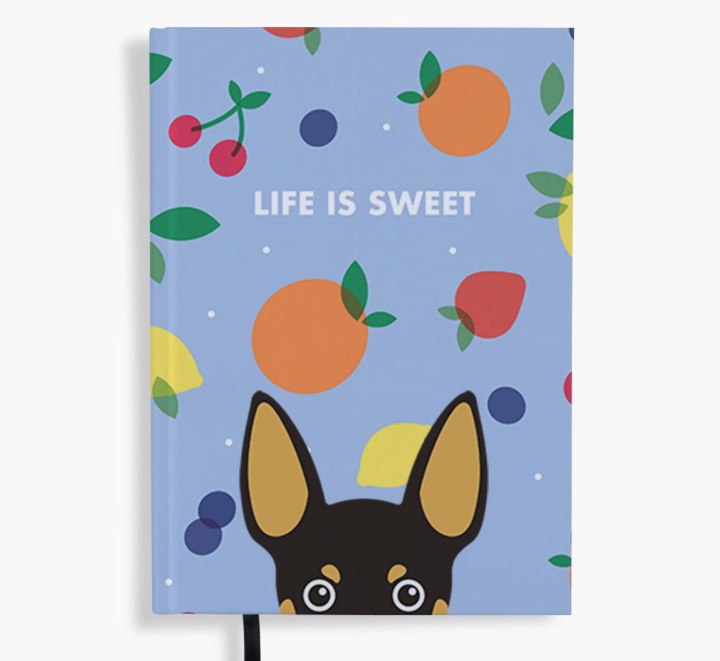Life Is Sweet: Personalized {breedFullName} Notebook