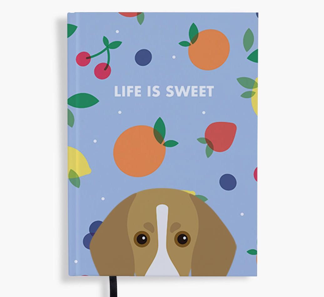 Life Is Sweet: Personalized {breedFullName} Notebook