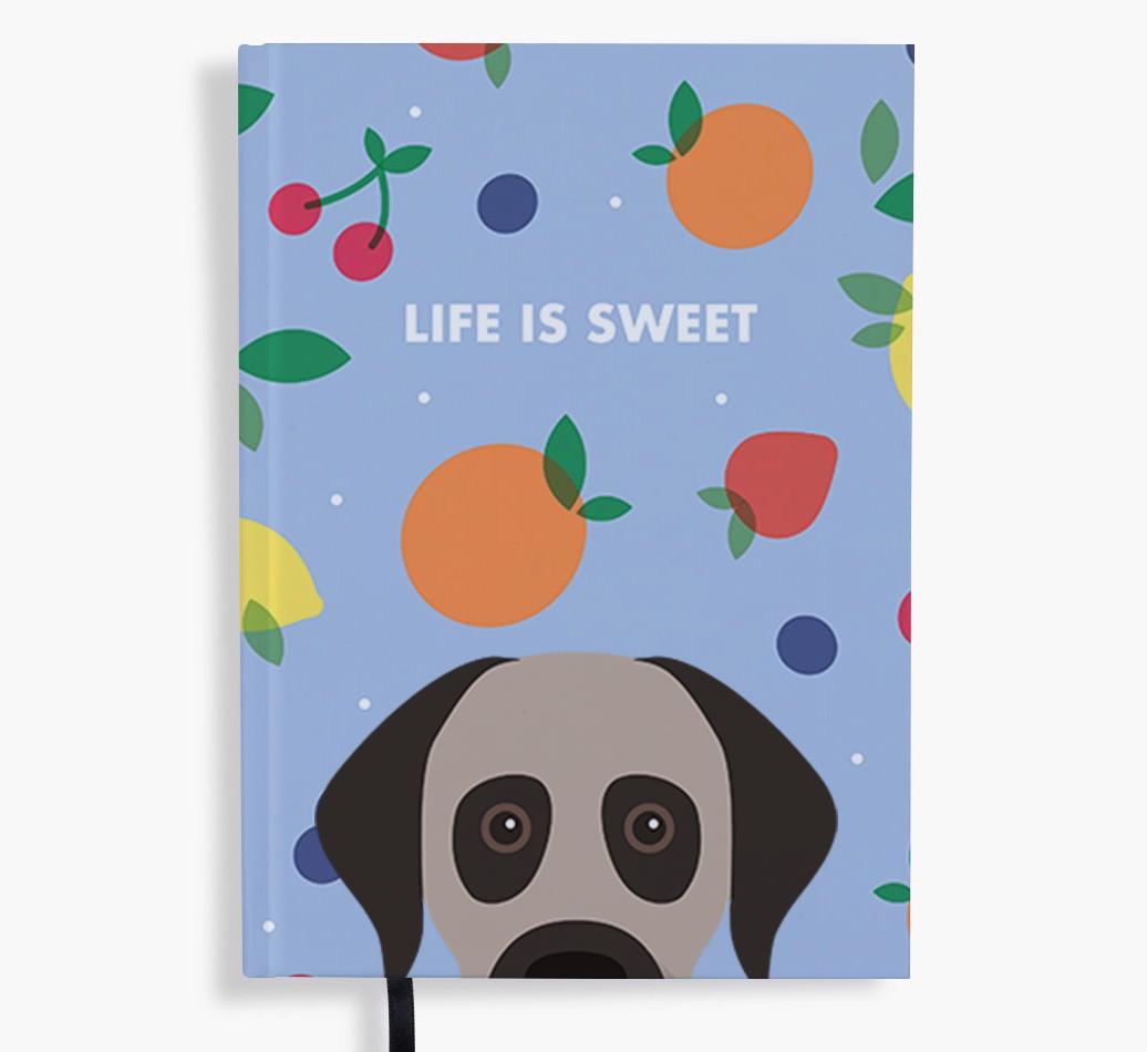 Life Is Sweet: Personalized {breedFullName} Notebook