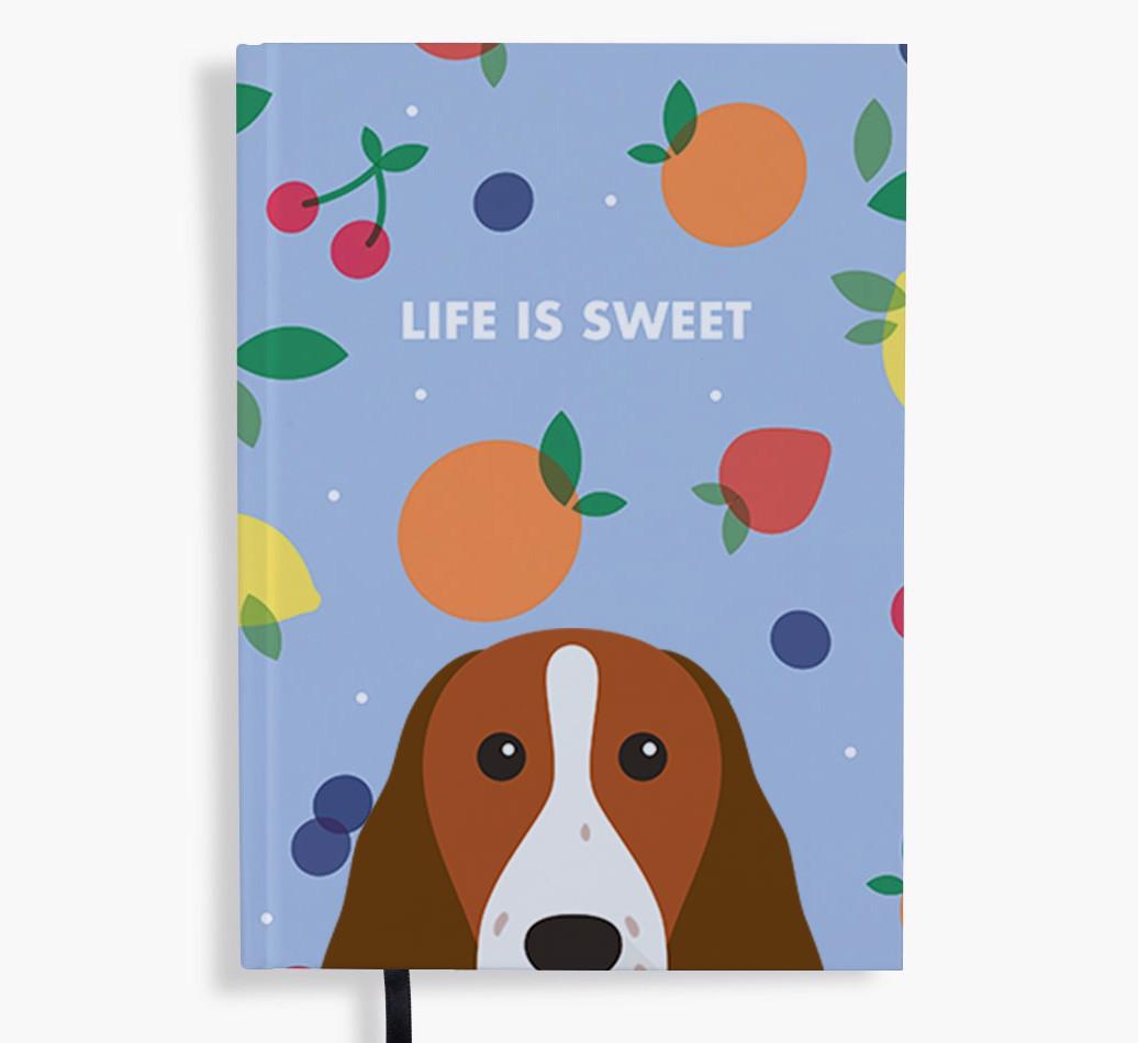 Life Is Sweet: Personalized {breedFullName} Notebook